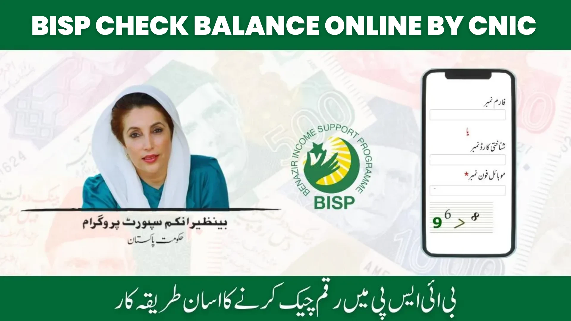 BISP Check Balance Online by CNIC
