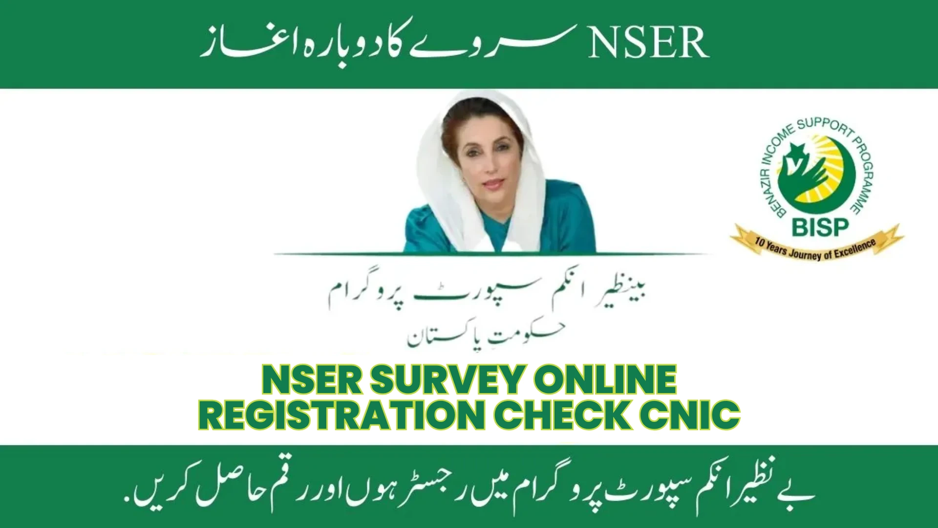 NSER Survey Online Registration Check CNIC