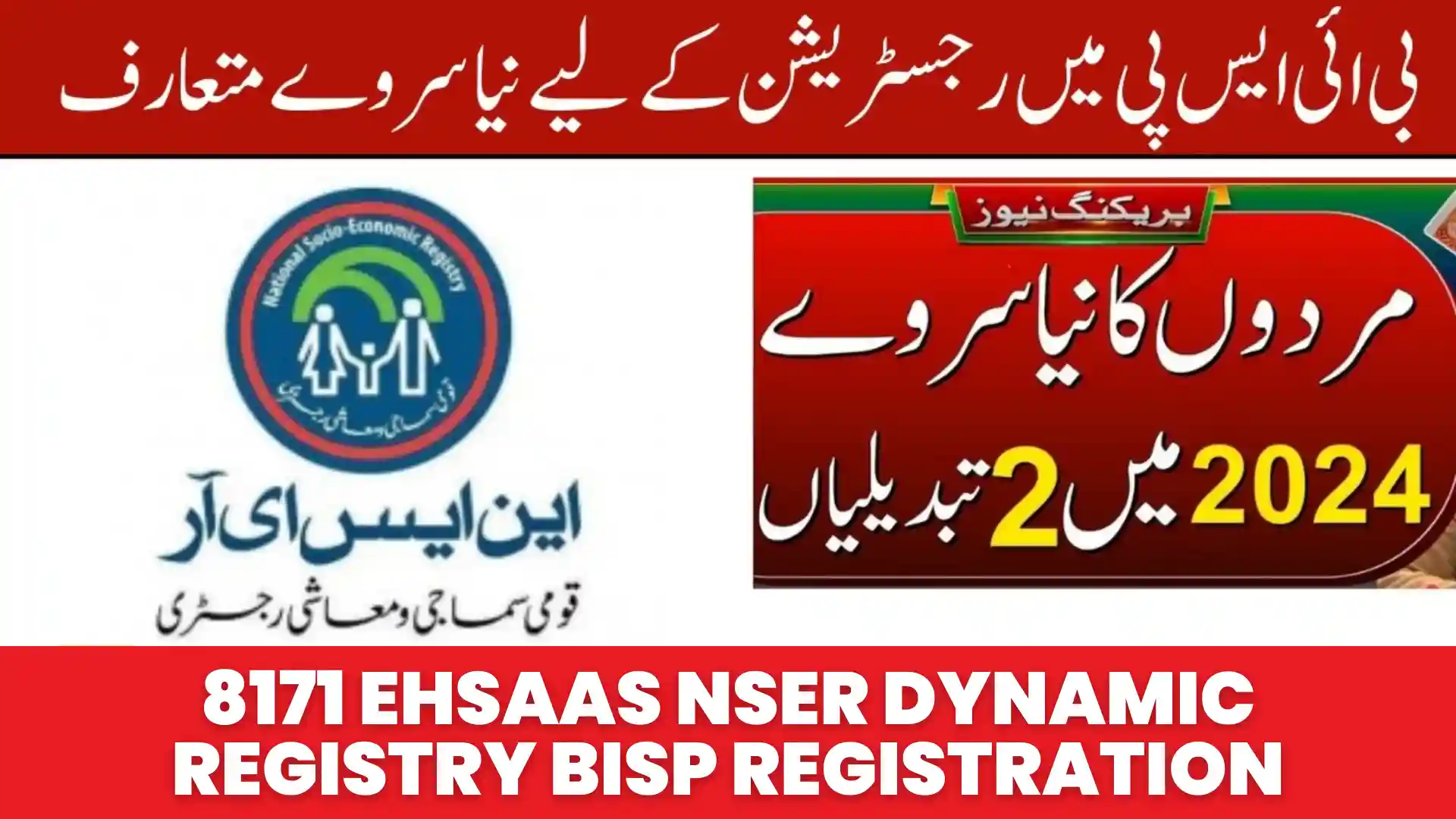8171 Ehsaas NSER Dynamic Registry BISP Registration