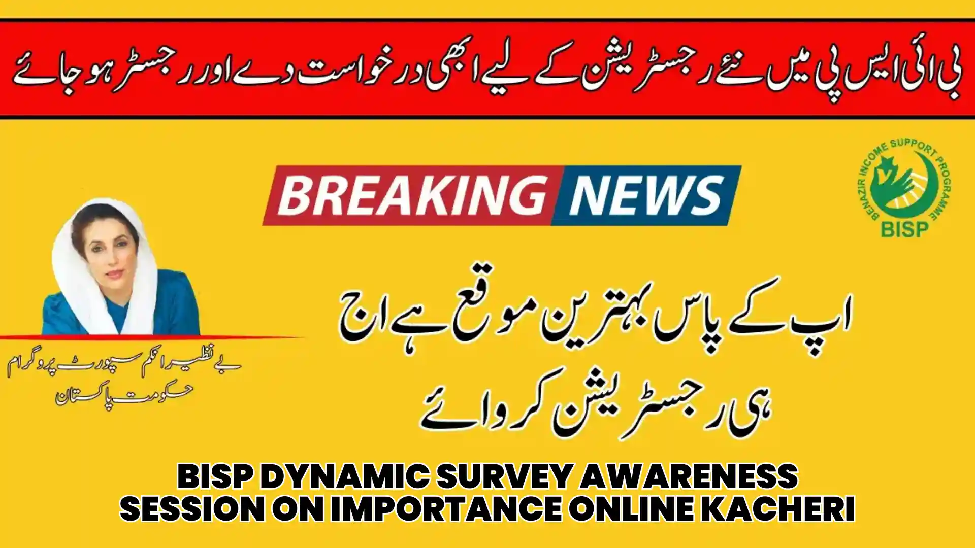 BISP Dynamic Survey Awareness Session on Importance Online Kacheri